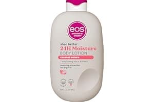 eos Shea Better Body Lotion Coconut Waters, 24-Hour Moisture Skin Care, Lightweight & Non-Greasy, Natural Shea, Vegan, Coconut Body Lotion, 16 fl oz