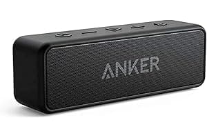 Anker Soundcore 2 Portable Bluetooth Speaker with Stereo Sound, Bluetooth 5, Bassup, IPX7 Waterproof, 24-Hour Playtime, Wireless, Speaker for Home, Outdoors, Travel