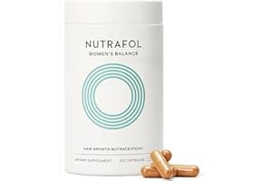 Nutrafol Women's Balance Hair Growth Supplements, Ages 45 and Up, Clinically Tested for Visibly Thicker Hair and Scalp Coverage, Dermatologist Recommended - 1 Month Supply